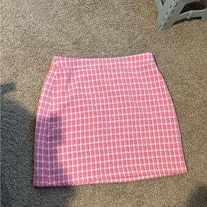 Nine West Pink and White Mini Pencil Skirt for Casual Wear